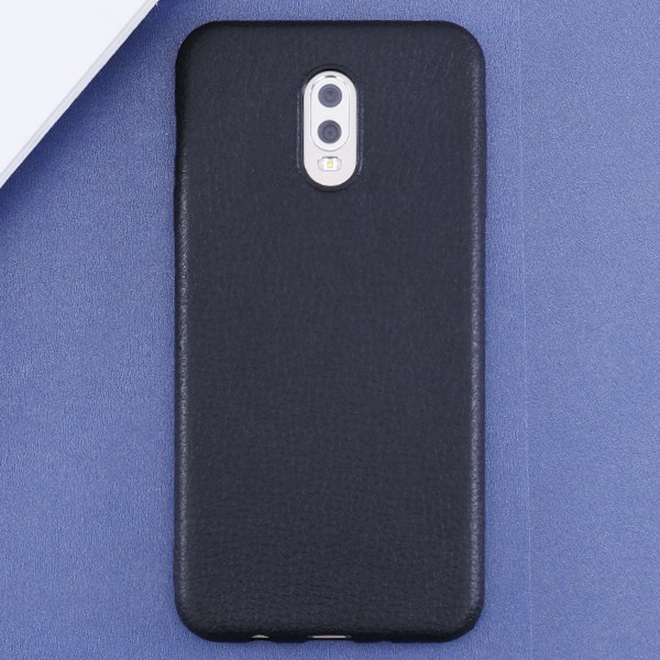 Ốp lưng Galaxy J7 plus Nhựa dẻo Tpu Case - Litchi Grain X-MOBILE Đen