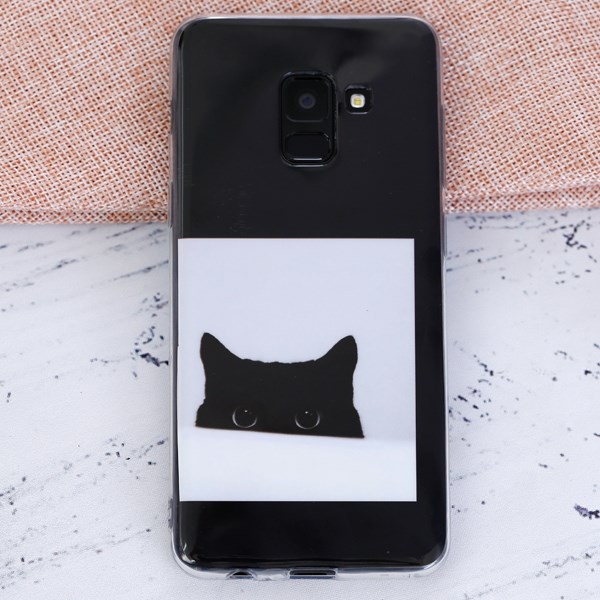 Ốp lưng Galaxy A8 2018 (A530) Nhựa dẻo IMD COSANO 0061 Mèo