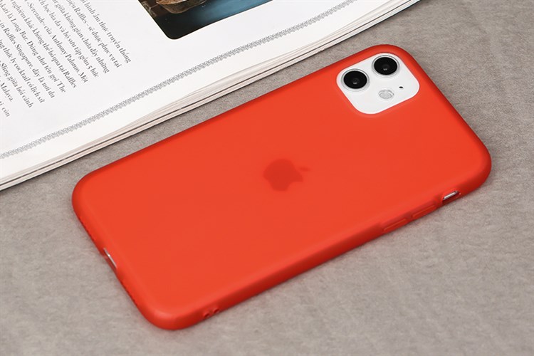 Ốp lưng iPhone 11 Nhựa dẻo Jelly Silicone JM Màu Đỏ