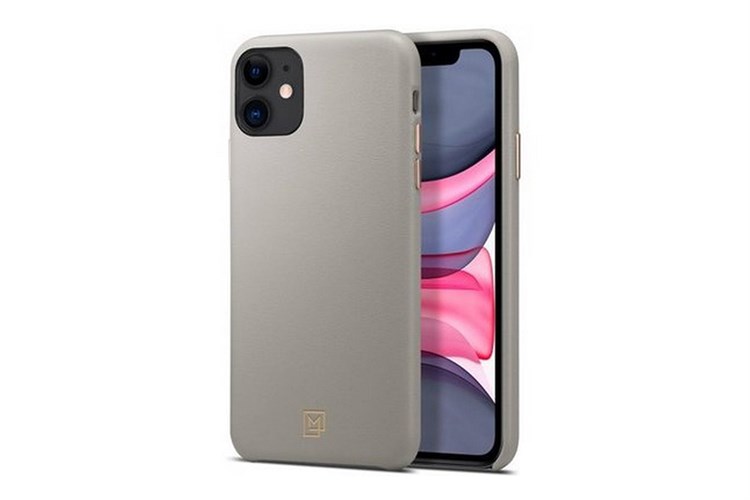 Ốp lưng iPhone 11 Da Spigen La Manon Màu Màu be