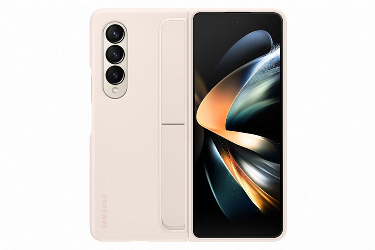 Ốp lưng nắp gập Galaxy Z Fold4 Da kèm S Pen Samsung Chính hãng Màu Hồng