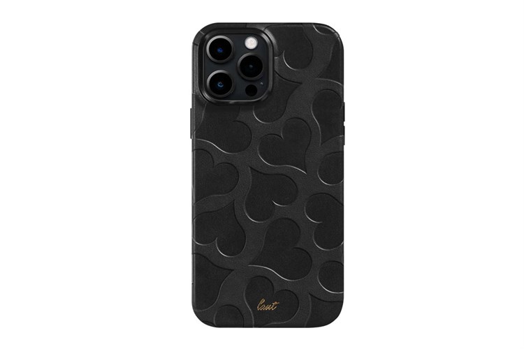 Ốp lưng iPhone 14 Pro Nhựa dẻo Da PU Laut MOTIF Màu Đen