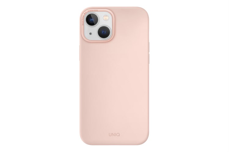 Ốp lưng iPhone 14 Silicone UNIQ HYBRID LINO Liquid Màu Hồng