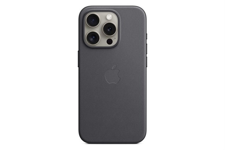 Ốp lưng Magsafe iPhone 15 Pro Vải Tinh Dệt Apple Màu Đen