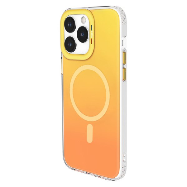 Ốp lưng MagSafe iPhone 15 Pro Max Nhựa cứng viền dẻo TGVIS GRACE NEON
