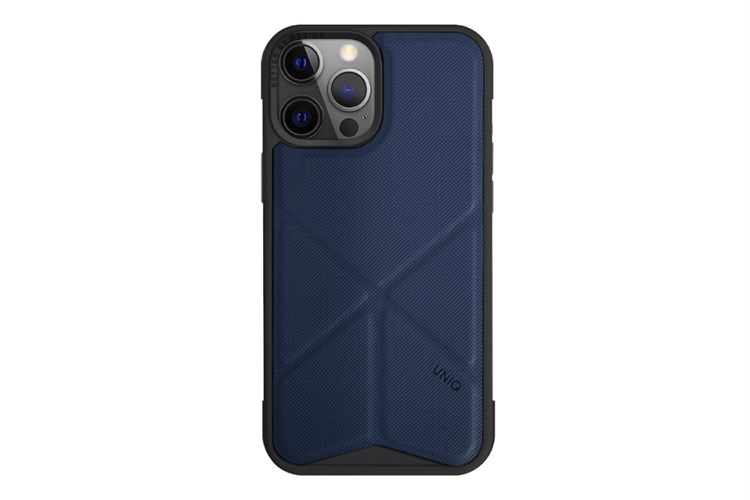 Ốp lưng iPhone 15 Pro Nhựa cứng viền dẻo PU UNIQ HYBRID MAGCLICK CHARGING TRANSFORMA Màu Xanh Navy
