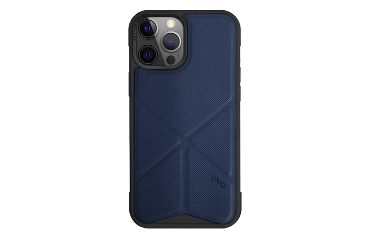 Ốp lưng iPhone 15 Pro Max Nhựa cứng viền dẻo PU UNIQ HYBRID MAGCLICK CHARGING TRANSFORMA Màu Xanh Navy