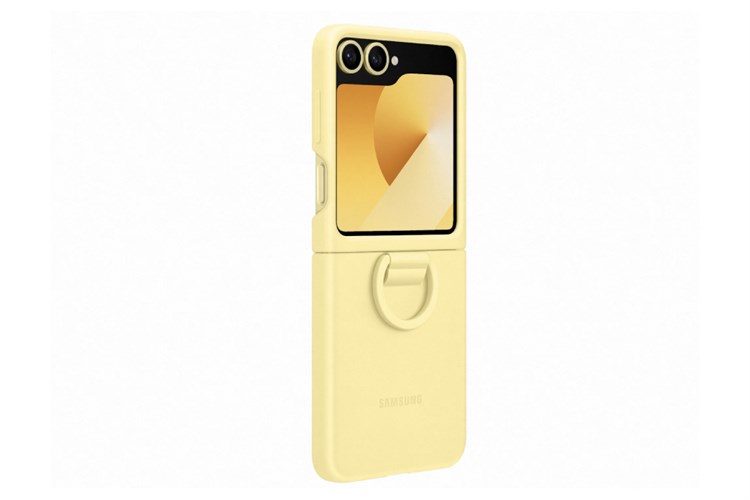 Ốp lưng nắp gập Galaxy Z Flip6 Silicone Samsung Chính hãng Màu vàng