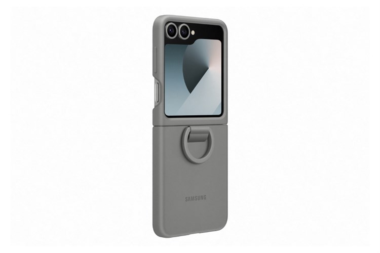Ốp lưng nắp gập Galaxy Z Flip6 Silicone Samsung Chính hãng Màu Xám