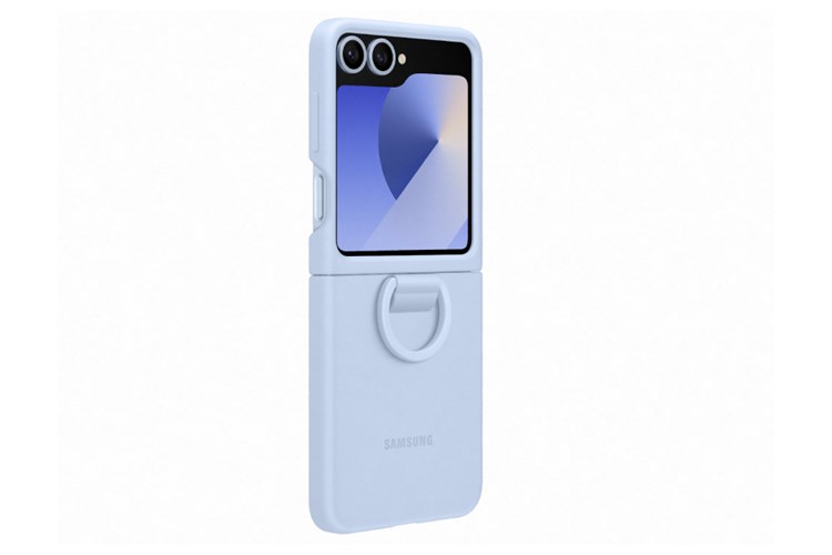 Ốp lưng nắp gập Galaxy Z Flip6 Silicone Samsung Chính hãng Màu Xanh