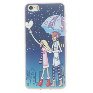 Ốp lưng iPhone 5 - 5S Nhựa dẻo trong Couple