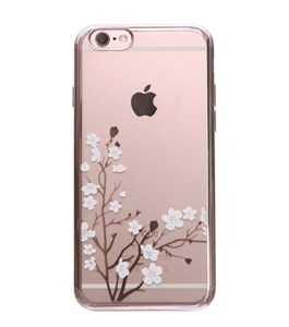Ốp lưng iPhone 6 - 6s Plus Nhựa dẻo Cành đào