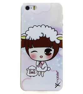 Ốp lưng iPhone 5 - 5S Nhựa in Baby Trắng
