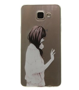 Ốp lưng Galaxy A5 (2016) Nhựa trong Cô gái Trắng
