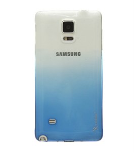 Ốp lưng Galaxy Note 4 Nhựa dẻo trong Xanh dương