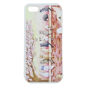 Ốp lưng iPhone 5 - 5S Nhựa dẻo Semi Inside Printing Mèo