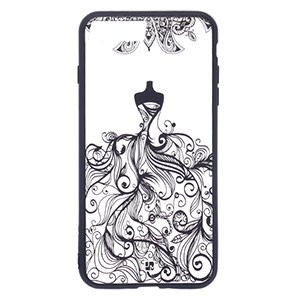 Ốp lưng iPhone 7 Plus - 8 Plus Nhựa cứng viền dẻo Paint JM Tatoo Đầm