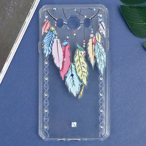 Ốp lưng Galaxy J7 (2016) Nhựa dẻo trong đính hạt JM Dream Catcher