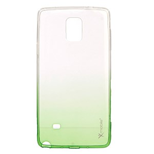 Ốp lưng Galaxy Note 4 Nhựa dẻo trong Xmobile Xanh