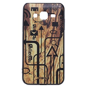 Ốp lưng Galaxy J3 Nhựa dẻo Wooden COSANO SR161161 Mũi tên Trắng