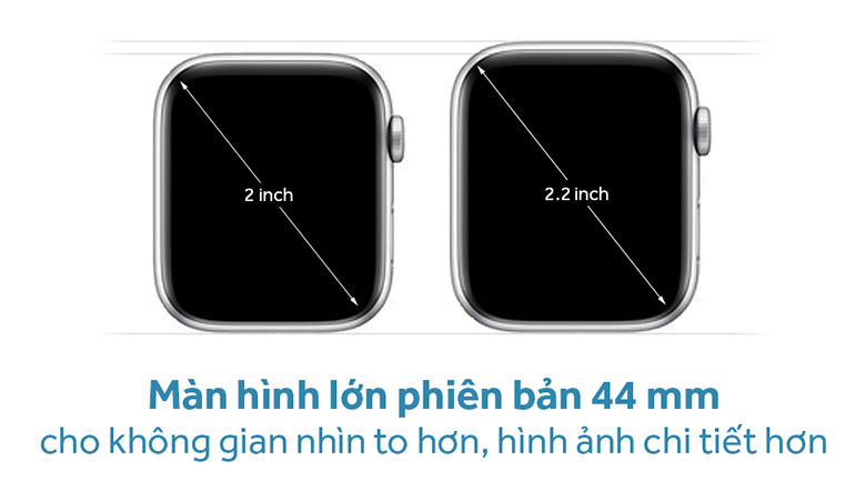 Apple Watch S4 GPS 44mm viền nhôm dây cao su