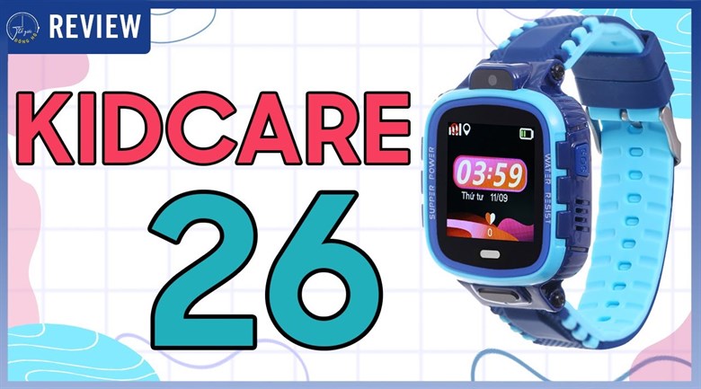 Đồng hồ định vị trẻ em Kidcare 26 xanh