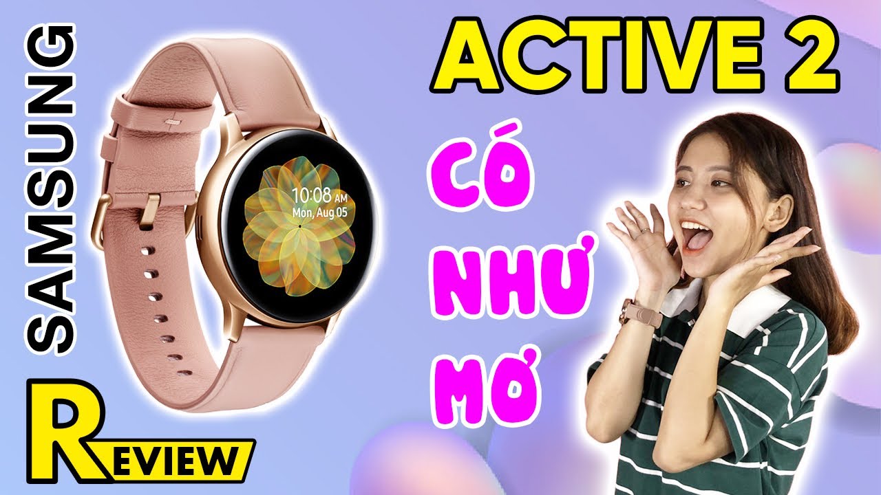 Đồng hồ thông minh Samsung Galaxy Watch Active 2 40mm Hồng