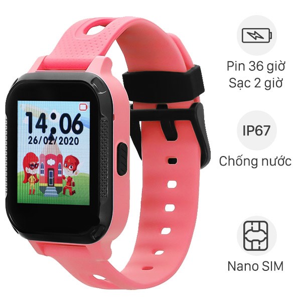 Đồng hồ định vị trẻ em Masstel Smart Hero 2