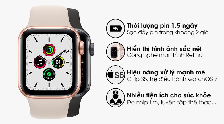 Đồng hồ thông minh Apple Watch SE 40mm