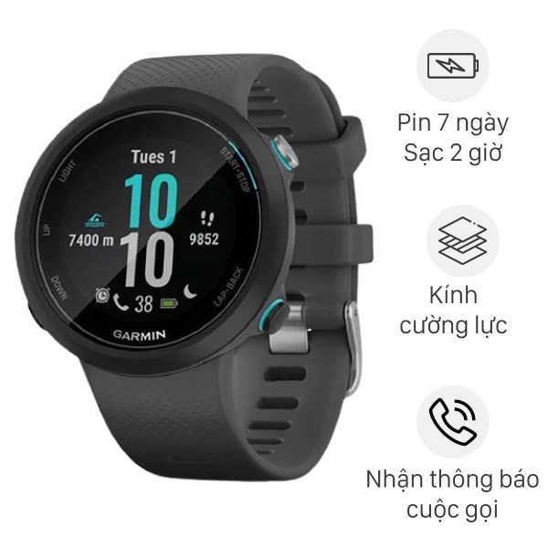 Đồng hồ thông minh Garmin Swim 2 dây silicone