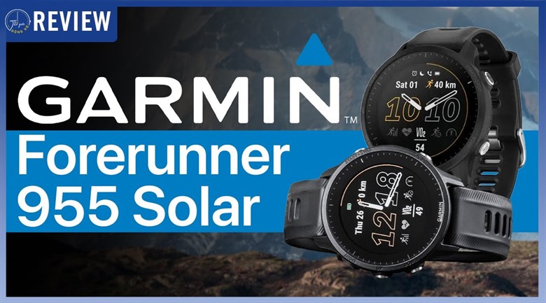 Đồng hồ thông minh Garmin Forerunner 955 Solar 46.5mm Đen