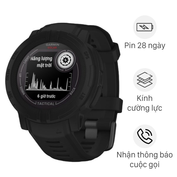 Đồng hồ thông minh Garmin Instinct 2 Solar Tactical Edition 45mm