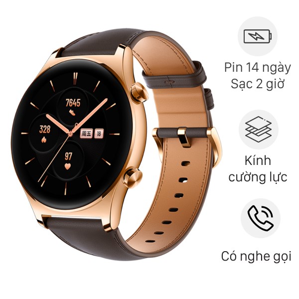 Đồng hồ thông minh HONOR Watch GS3 45.9mm Nâu