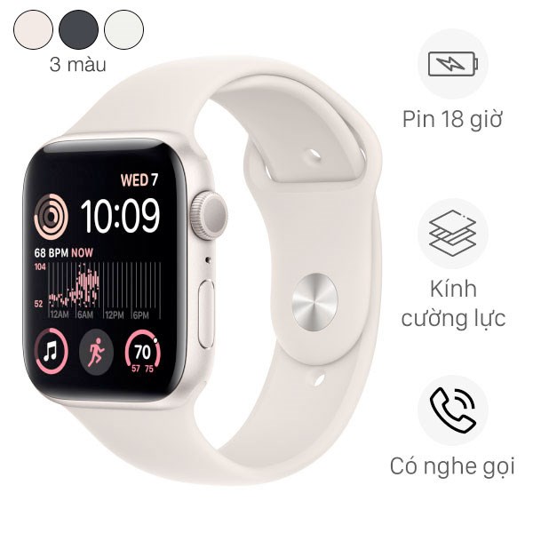 Đồng hồ thông minh Apple Watch SE 2022 GPS 40mm viền nhôm dây thể thao