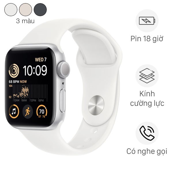 Apple Watch SE 2022 40mm viền nhôm dây silicone