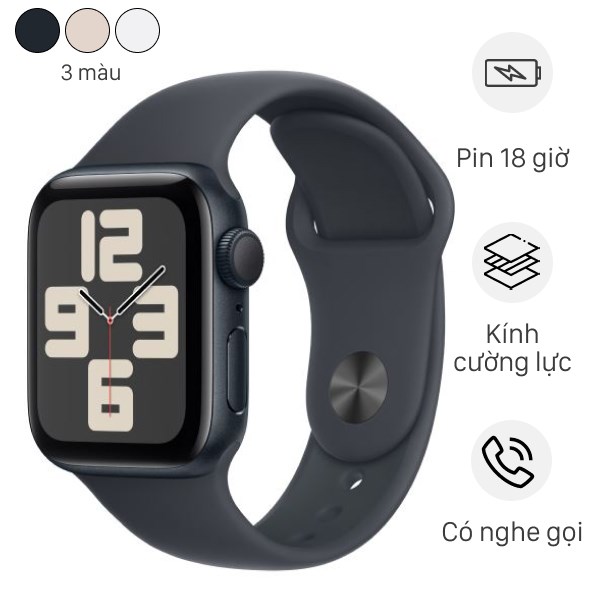 Đồng hồ thông minh Apple Watch SE 2 GPS 40mm viền nhôm dây thể thao