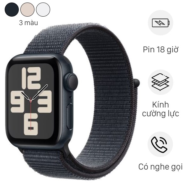 Apple Watch SE 2 GPS 40mm viền nhôm dây vải
