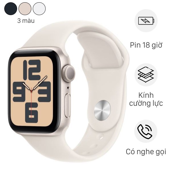 Đồng hồ thông minh Apple Watch SE 2 GPS 44mm viền nhôm dây thể thao