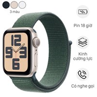 Đồng hồ thông minh Apple Watch SE 2 GPS 44mm viền nhôm dây vải