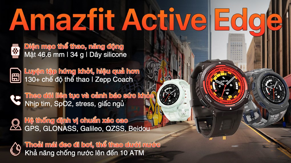 Đồng hồ thông minh Amazfit Active Edge 46.6mm