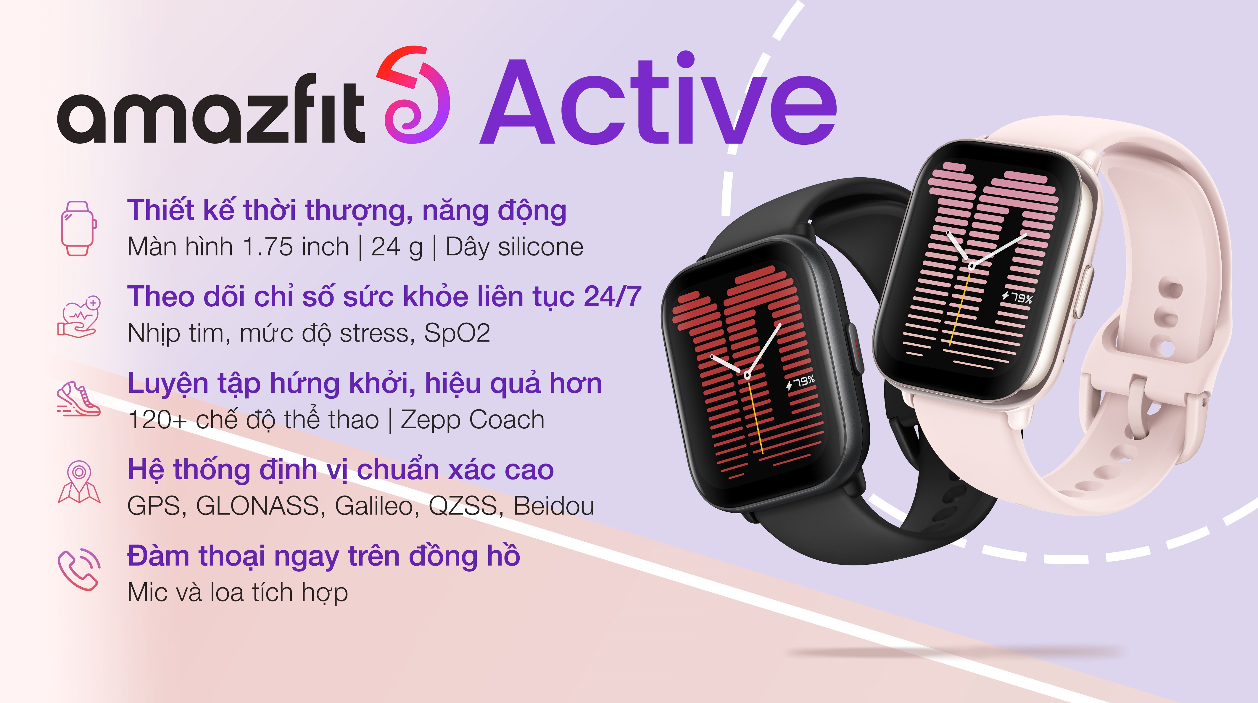 Đồng hồ thông minh Amazfit Active 42.3mm