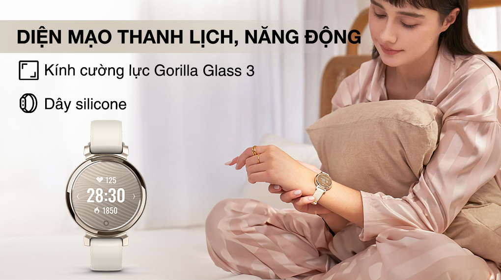 Thiết kế nhỏ gọn, đường kính mặt chỉ 34mm Thiết kế nhỏ gọn, đường kính mặt chỉ 34mm