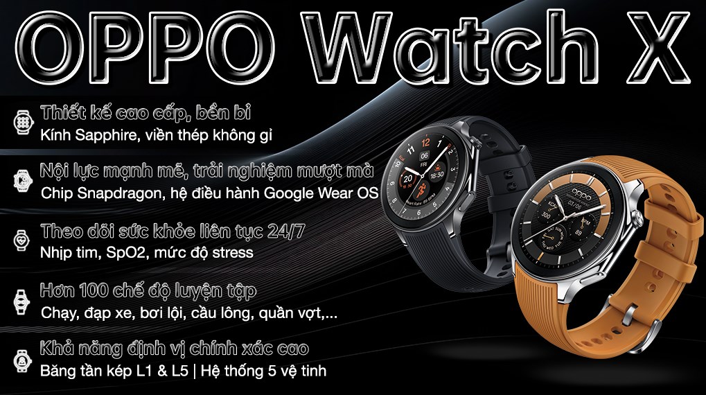 Đồng hồ thông minh Oppo Watch X 47mm