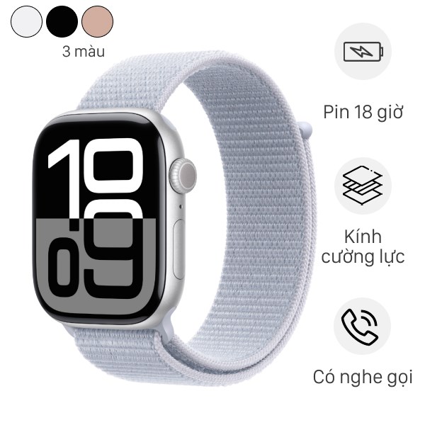 Apple Watch Series 10 46mm viền nhôm dây vải