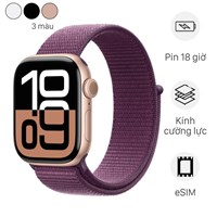 Đồng hồ thông minh Apple Watch Series 10 GPS + Cellular 42mm viền nhôm dây vải