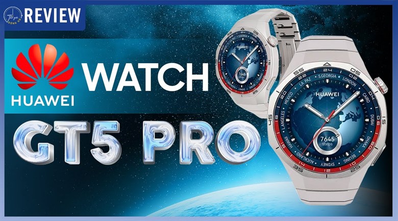 Đồng hồ thông minh Huawei Watch GT 5 Pro 46mm viền Titanium dây Titanium