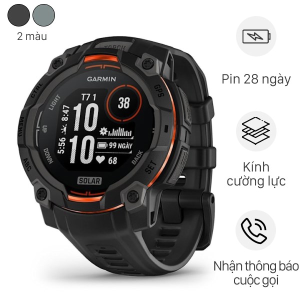 Đồng hồ thông minh Garmin Instinct 3 Solar 45mm