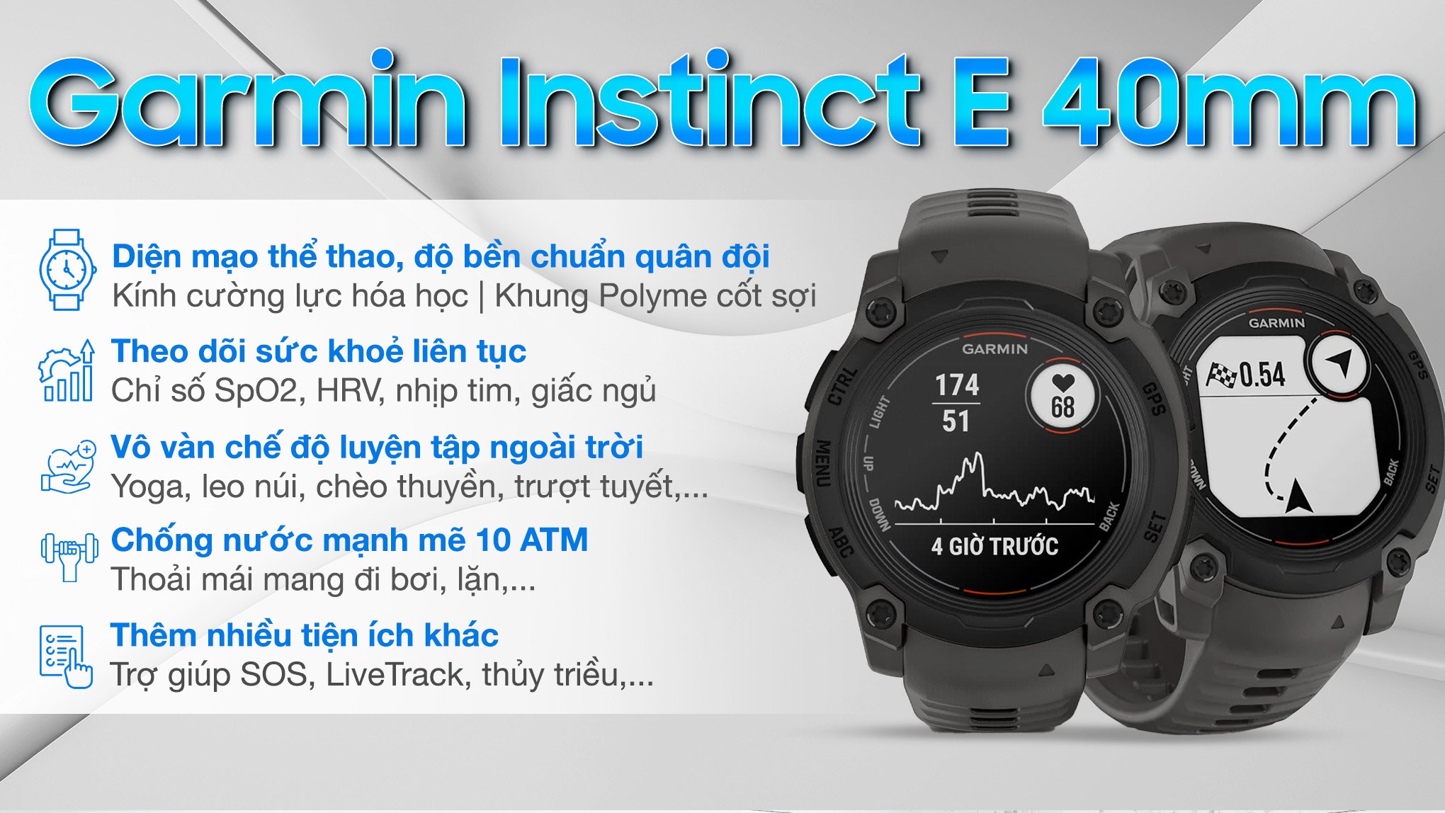 Đồng hồ thông minh Garmin Instinct E 40mm