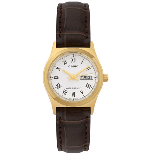 Đồng hồ CASIO 25 mm Nữ LTP-V006GL-7BUDF Màu Nâu