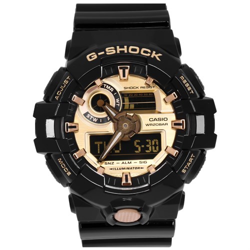 Đồng hồ G-SHOCK 52.5 mm Nam GA-710GB-1ADR Màu Đen